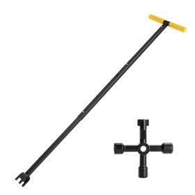 A2025040100tb01 Tiboo Day 37.2 Inch Water Meter Key Adjustable Shut Off Tool