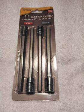 18190 Titan Hex Socket Set Long 4pc 6 Inch
