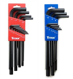 Titan 802090127823 12782 22-piece Sae And Metric Hex Key Set