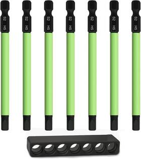 Kwokker-36 Tleep 7pcs 1/4 Inch Hex Head Allen Wrench Drill Bits Metric 5mm 3.94 Long Key