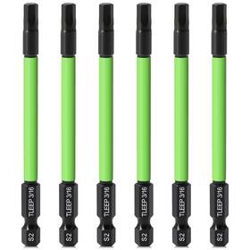 Kwokker-95 Tleep 3.5 Inch Long 1/4 Hex Head Allen Wrench Drill Bits Sae 3/16 Impact Driver Bit