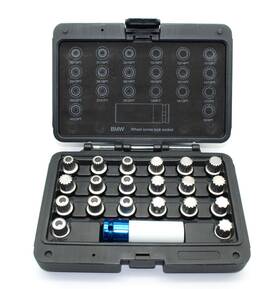 73054 Tmax 21 Pc Wheel Lock Lugnut Anti-theft Lug Nut Screw Removal Key Socket Set For B