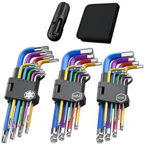 Tgd03-5 Toogond 27pcs Color Allen Key Set Ball&star Hex T Handle Allen&torx Wrench