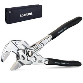 01115003 Toolant 7-inch Chrome Plated Pliers Wrench Cr-v Adjustable