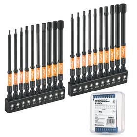 Ta01066007 Toolant Hex Head Allen Wrench Drill Bit Set 20pcs 1/4 Inch Hex-shank 4 Long