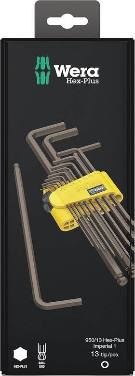 05021721001 Tools 950/13 Hex-plus Imperial 1 L-key Set Blacklaser