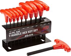 Tools 313108438423 574 10-piece Sae T-handle Hex Key Set