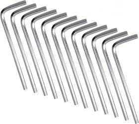 Gshfmwr1 Trading 20 Pcs 4mm Allen Wrench L-shaped Hex Key Metric Small Hexagon Too