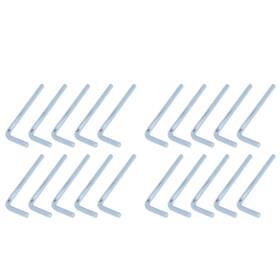 Tscp4032 Tsnamay 4mm Hex Key Wrench L Shaped Hexagon Head Repairing Tool 20 Pcs