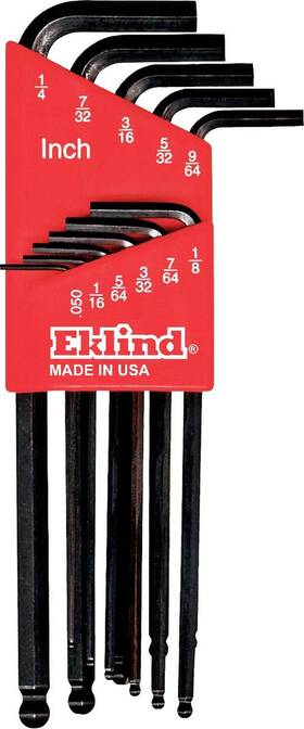 050-1 Tv Non-branded Items 711181603460 Eklind 13211 Ball-hex-l Key Allen Wrench - 11pc Set Sae Inch Sizes .050-1/4 Long
