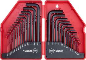 Hk-001  Uphill Merchandise Llc 30-piece Premium Hex Key Allen Wrench Set Sae And Metric Assortment L Shape