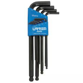 Urrea 313017982918 1.5mm To 10mm Rack Set Of Metric L-type Hex Keys 9 Piece