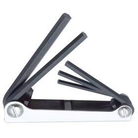 Urrea 445022754785 3/16 Inch To 3/8 5 Folding Extra Long Hex Keys In Metal Case