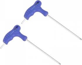 Uxcell 445057996921 3mm Ball End Hex Key T-handle Wrench Spanner Metric Cr-v Steel 2 Pcs