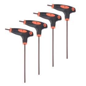 Uxcell 601968162856 4pcs 3mm Ball End Hex Key T-handle Wrench Spanner S2 Steel