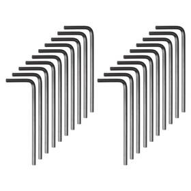 Uxcell 601968939953 120pcs 2.5mm Metric Cr-v L Shaped Hex Key Wrench Set