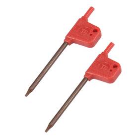 Uxcell 609876957663 2pcs T6 S2 Flag Type Handle Driver Torx Wrench Spanner Screwdriver