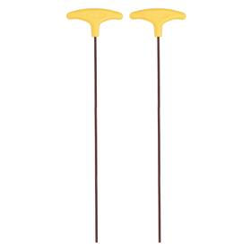 Uxcell 614462507245 2pcs 5mm Metric Extra Long Arm Yellow T-handle Hex Key Wrench