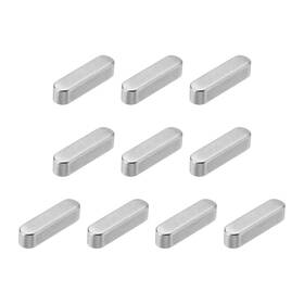 Uxcell 634149546015 10pcs Round Ended Feather Key 5 X 20mm Stainless Steel Stock Keystock