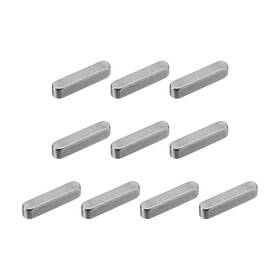 Uxcell 634149546022 10pcs Round Ended Feather Key 5 X 25mm Stainless Steel Stock Keystock