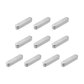 Uxcell 634149546060 10pcs Round Ended Feather Key 6 X 30mm Stainless Steel Stock Keystock