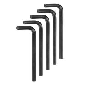 Uxcell 640283254822 5pcs Hex Key Wrench 3/16 Inch Cr-v L-shape Hexagon Sae Wrenches Black