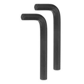Uxcell 640283255003 2pcs Hex Key Wrench 1/2 Inch Cr-v L-shape Hexagon Sae Wrenches Black