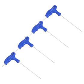 Uxcell 640283289480 4pcs 1.5mm Ball End Hex Key T-handle Wrench Spanner Metric Cr-v Steel