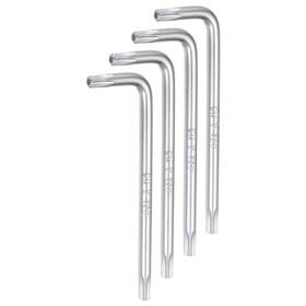 Uxcell 640283544893 4pcs T20 Tamper Proof Torx Star Key Bit Wrench 2.64 Inch Cr-v Hand Tool