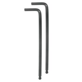 Uxcell 640283600322 2pcs Ball End Hex Key Wrench 3/16 Inch L-shape Long Arm Hexagon Sae Wrenches Black