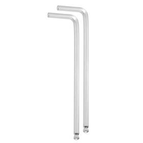 Uxcell 641832633273 2pcs Ball End Hex Key Wrench 4mm Cr-v Steel L-shape Hexagon Metric Wrenches