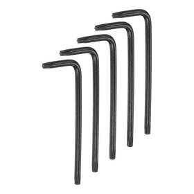 Uxcell 664694623923 5pcs T10 Anti Tamper Proof Torx Hex Key Wrench 2.3 Inch Long Arm Black