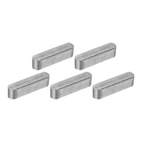 Uxcell 672668575345 5pcs Round Ended Feather Key 5x5x30mm Carbon Steel Parallel Drive Shaft Keys