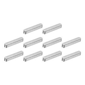 Uxcell 672668578612 10pcs Round Ended Feather Key 4x4x22mm Carbon Steel Parallel Drive Shaft Keys