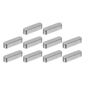 Uxcell 672668578865 10pcs Round Ended Feather Key 6x6x25mm Carbon Steel Parallel Drive Shaft Keys