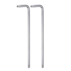 Uxcell 676766645405 2pcs T30 Tamper Proof Torx Key Wrench L Shape 6.34 Inch Arm High Carbon Steel