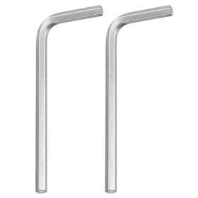Uxcell 678202274255 2pcs Hex Key Wrench 4mm Stainless Steel L-shape Hexagon Metric Wrenches