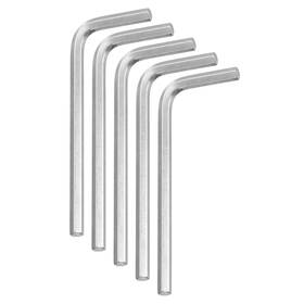 Uxcell 678202274262 5pcs Hex Key Wrench 4mm Stainless Steel L-shape Hexagon Metric Wrenches
