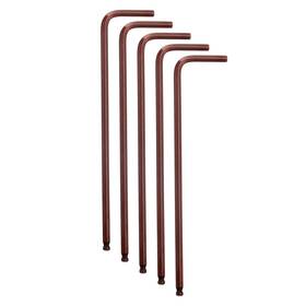 Uxcell 678202597460 5pcs Ball End Hex Key Wrench 7/64 Inch Long Arm S2 Steel L-shape Hexagon Wrenches