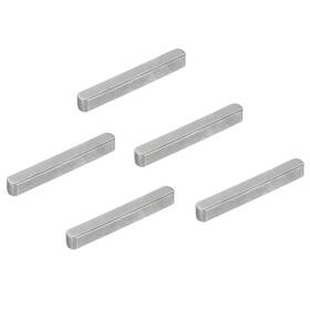Uxcell 679134766061 Round Ended Feather Key 35x5x5 Mm 5 Pcs Stock For Industry Carbon Black