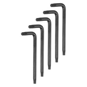 Uxcell 693974249379 5 Pcs T25 Anti Tamper Proof Torx Hex Key Wrench 2.9 Inch Long Arm Black Hand Tool