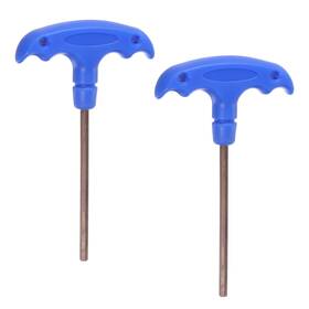 Uxcell 718844863230 2pcs H4 T-handle Hex Key Wrench 4mm S2 Steel T-key Inner Hexagon Spanner