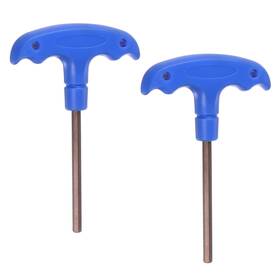 Uxcell 718844863261 2pcs H5 T-handle Hex Key Wrench 5mm S2 Steel T-key Inner Hexagon Spanner