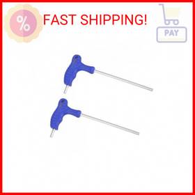 Uxcell 724708349338 4mm Hex Key T-handle Dual End Wrench Spanner Metric Cr-v Steel 2 Pcs