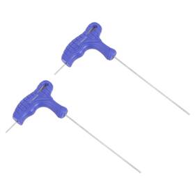 Uxcell 724708349451 2pcs 1.5mm Ball End Hex Key T-handle Wrench Spanner Metric Cr-v Steel