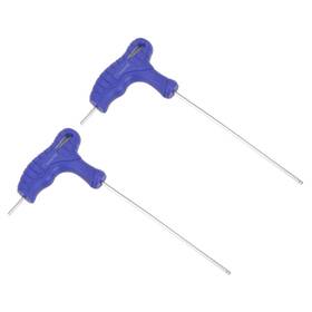 Uxcell 724708349475 2mm Ball End Hex Key T-handle Wrench Spanner Metric Cr-v Steel 2 Pcs