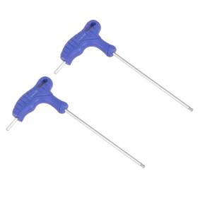 Uxcell 724708349512 2pcs 3mm Ball End Hex Key T-handle Wrench Spanner Metric Cr-v Steel