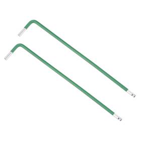 Uxcell 724708879392 2pcs 2.5mm Ball End Hex Key Wrench L Shaped Long Arm S2 Steel Repairing Tool