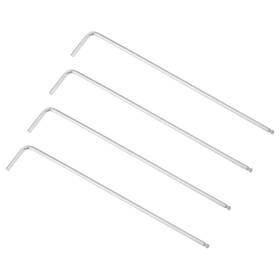 Uxcell 724708879606 4pcs 5/64 Inch Ball End Hex Key Wrench L Shaped Long Arm Cr-v Repairing Tool Sae