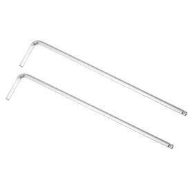 Uxcell 724708879781 2pcs 1/8 Inch Ball End Hex Wrench L Shaped Long Arm Cr-v Repairing Tool Sae